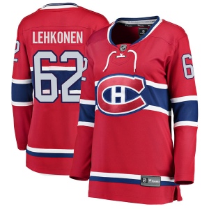 Women's Artturi Lehkonen Montreal Canadiens Breakaway Home Jersey - Red