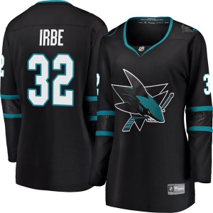 Women's Arturs Irbe San Jose Sharks Breakaway Alternate Jersey - Black