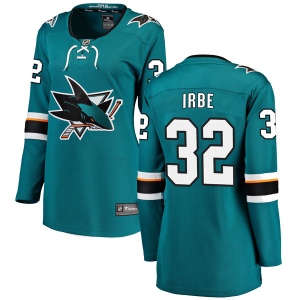 Women's Arturs Irbe San Jose Sharks Breakaway Home Jersey - Teal