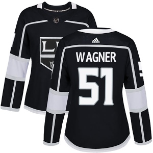 Women's Austin Wagner Los Angeles Kings Authentic Home Jersey - Black