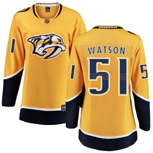 Women's Austin Watson Nashville Predators Home Breakaway Jersey - Yellow