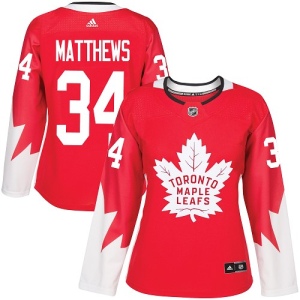 Women's Auston Matthews Toronto Maple Leafs Authentic Alternate Jersey - Red