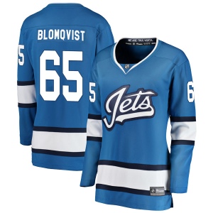 Women's Axel Blomqvist Winnipeg Jets Breakaway Alternate Jersey - Blue