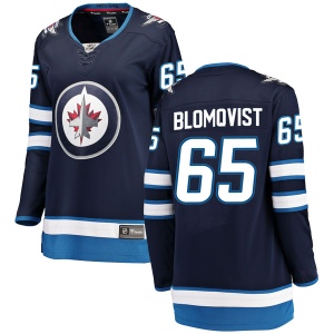 Women's Axel Blomqvist Winnipeg Jets Breakaway Home Jersey - Blue