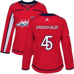 Women's Axel Jonsson-Fjallby Washington Capitals Authentic Home Jersey - Red