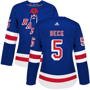 Women's Barry Beck New York Rangers Authentic Home Jersey - Royal Blue