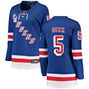 Women's Barry Beck New York Rangers Breakaway Home Jersey - Blue