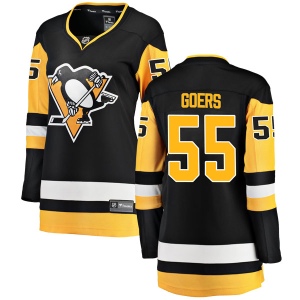 Women's Barry Goers Pittsburgh Penguins Breakaway Home Jersey - Black