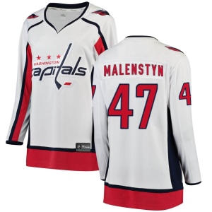 Women's Beck Malenstyn Washington Capitals Breakaway Away Jersey - White