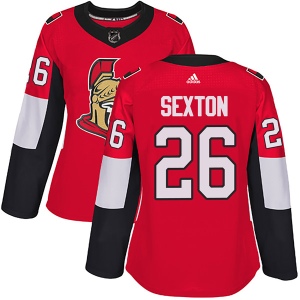 Women's Ben Sexton Ottawa Senators Authentic Home Jersey - Red