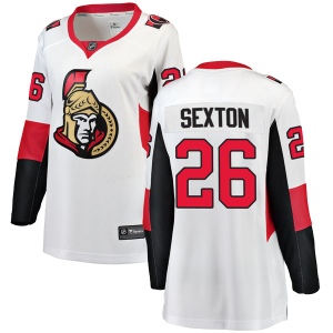 Women's Ben Sexton Ottawa Senators Breakaway Away Jersey - White