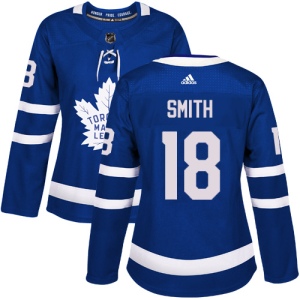 Women's Ben Smith Toronto Maple Leafs Authentic Home Jersey - Royal Blue