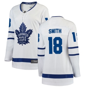 Women's Ben Smith Toronto Maple Leafs Breakaway Away Jersey - White