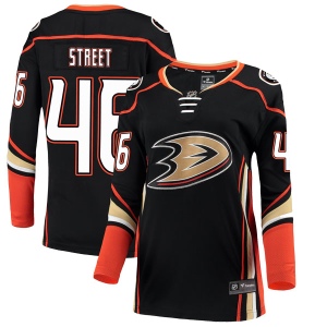 Women's Ben Street Anaheim Ducks Breakaway Home Jersey - Black