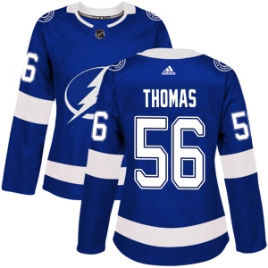 Women's Ben Thomas Tampa Bay Lightning Authentic Home Jersey - Blue