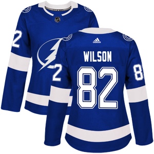 Women's Ben Wilson Tampa Bay Lightning Authentic Home Jersey - Blue