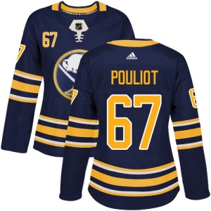 Women's Benoit Pouliot Buffalo Sabres Authentic Home Jersey - Navy Blue