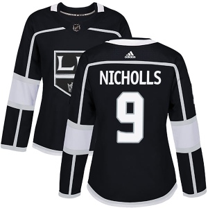 Women's Bernie Nicholls Los Angeles Kings Authentic Home Jersey - Black