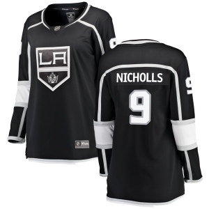 Women's Bernie Nicholls Los Angeles Kings Breakaway Home Jersey - Black