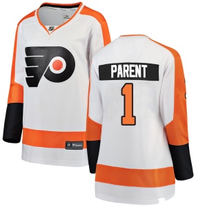 Women's Bernie Parent Philadelphia Flyers Breakaway Away Jersey - White