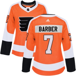 Women's Bill Barber Philadelphia Flyers Authentic Home Jersey - Orange