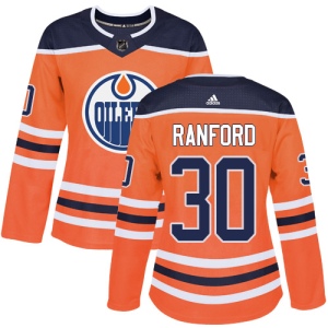 Women's Bill Ranford Edmonton Oilers Authentic Home Jersey - Orange