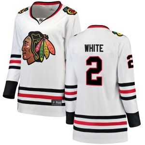 Women's Bill White Chicago Blackhawks Breakaway Away Jersey - White