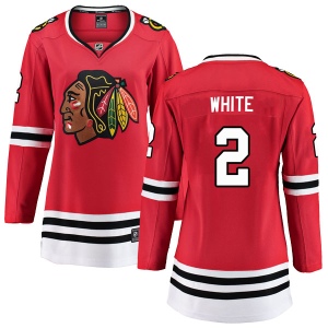 Women's Bill White Chicago Blackhawks Breakaway Red Home Jersey - White