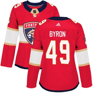 Women's Blaine Byron Florida Panthers Authentic Home Jersey - Red