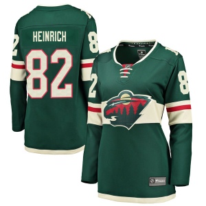 Women's Blake Heinrich Minnesota Wild Breakaway Home Jersey - Green