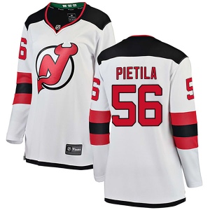 Women's Blake Pietila New Jersey Devils Breakaway Away Jersey - White