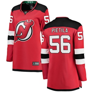 Women's Blake Pietila New Jersey Devils Breakaway Home Jersey - Red