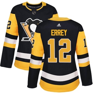 Women's Bob Errey Pittsburgh Penguins Authentic Home Jersey - Black