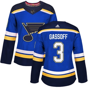 Women's Bob Gassoff St. Louis Blues Authentic Home Jersey - Blue