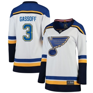 Women's Bob Gassoff St. Louis Blues Breakaway Away Jersey - White