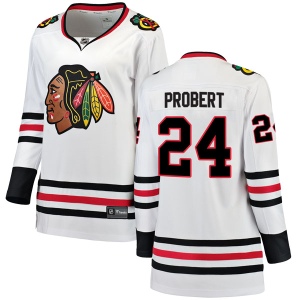 Women's Bob Probert Chicago Blackhawks Breakaway Away Jersey - White