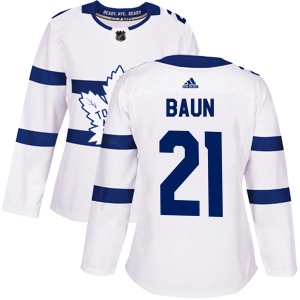 Women's Bobby Baun Toronto Maple Leafs Authentic 2018 Stadium Series Jersey - White