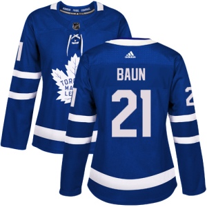 Women's Bobby Baun Toronto Maple Leafs Authentic Home Jersey - Royal Blue