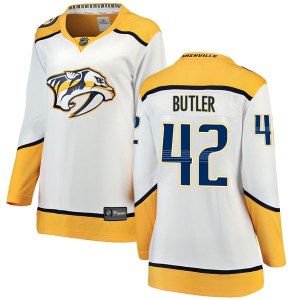 Women's Bobby Butler Nashville Predators Breakaway Away Jersey - White