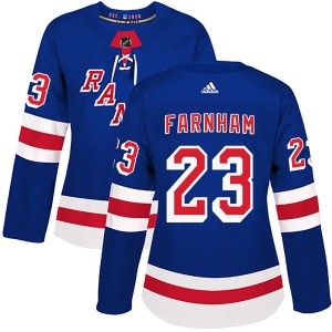 Women's Bobby Farnham New York Rangers Authentic Home Jersey - Royal Blue