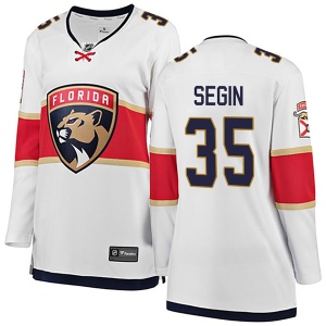 Women's Bobby Segin Florida Panthers Breakaway Away Jersey - White