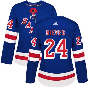 Women's Boo Nieves New York Rangers Authentic Home Jersey - Royal Blue