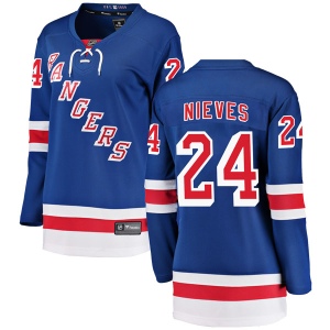 Women's Boo Nieves New York Rangers Breakaway Home Jersey - Blue