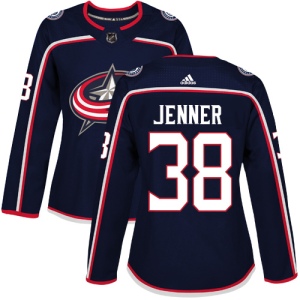 Women's Boone Jenner Columbus Blue Jackets Authentic Home Jersey - Navy Blue