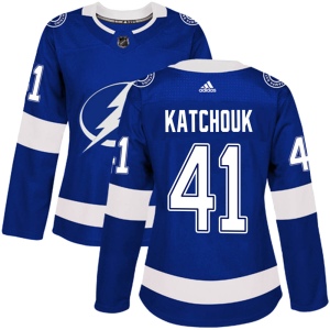 Women's Boris Katchouk Tampa Bay Lightning Authentic Home Jersey - Blue