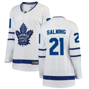 Women's Borje Salming Toronto Maple Leafs Breakaway Away Jersey - White