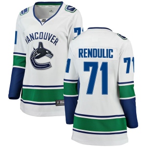 Women's Borna Rendulic Vancouver Canucks Breakaway Away Jersey - White