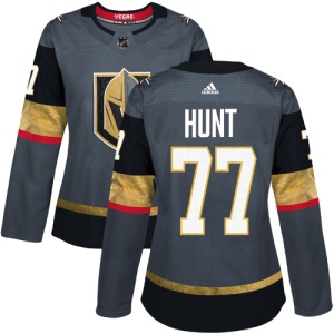 Women's Brad Hunt Vegas Golden Knights Authentic Gray Home Jersey - Gold