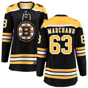 Women's Brad Marchand Boston Bruins Home Breakaway Jersey - Black