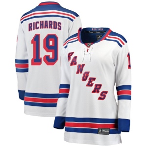 Women's Brad Richards New York Rangers Breakaway Away Jersey - White